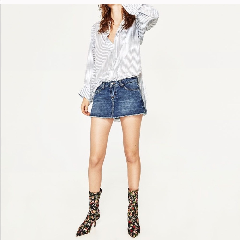 Zara Denim Skort